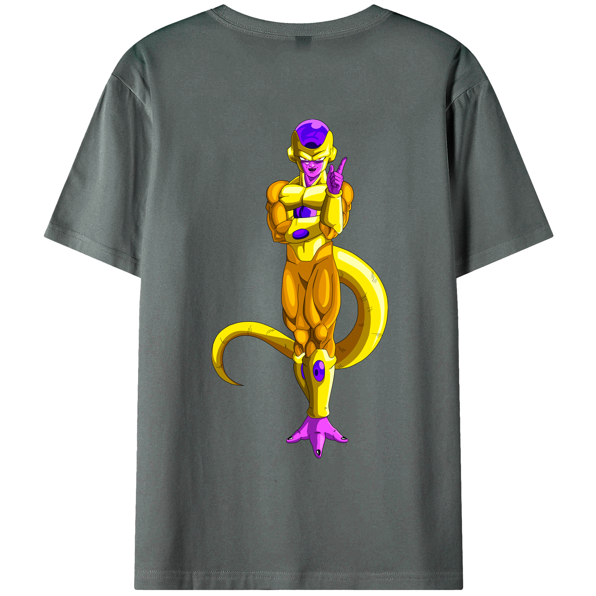 （画像用） ドラゴンボール フリーザ DRAGON BALL Frieza 綿100％ メンズ半袖Tシャツ（バックプリント） 通気性